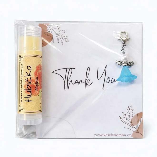 4,5 ml Balzam na pery s príveskom "Thank you"