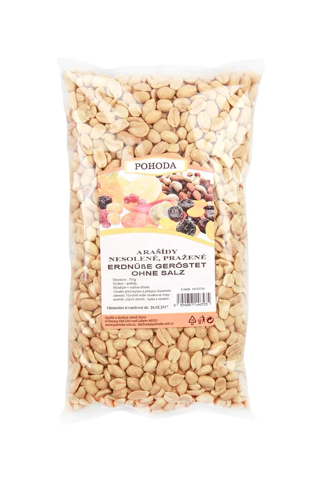500 g Arašidy pražené nesolené