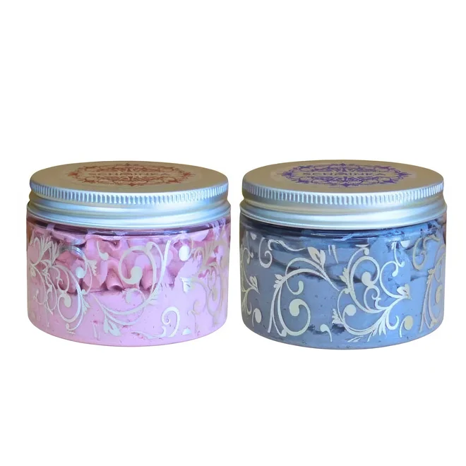 2 x 150 ml Sada luxusných sprchových šľahačiek (Unisex + Rose OUD )