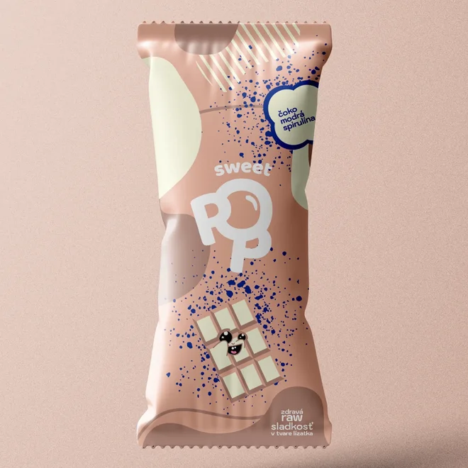 Sweet Pop - čoko-modrá spirulína, 30 g