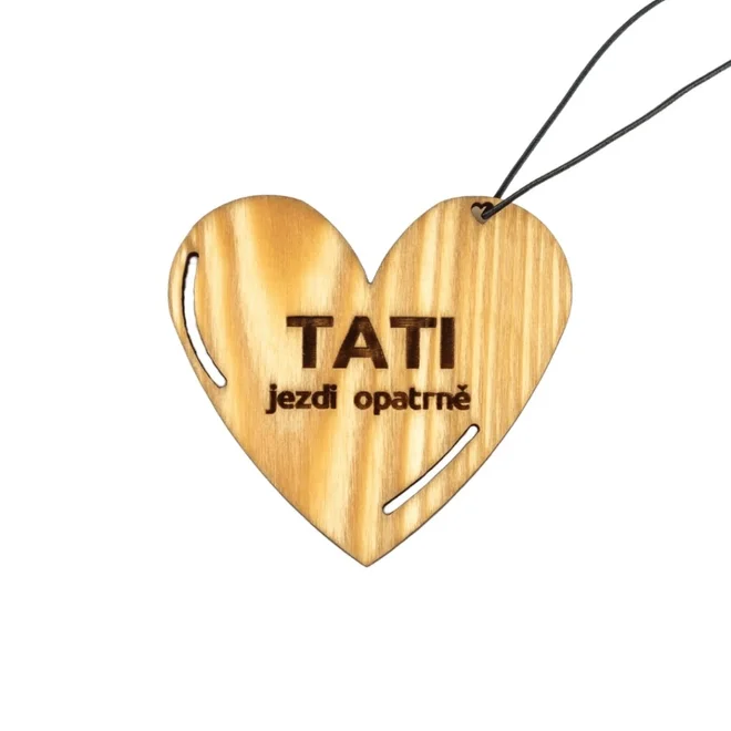 Dřevůně do auta – Tati jezdi opatrně