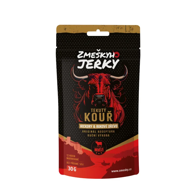 Sušené hovädzie jerky mäso ručnej výroby (tekutý dym)