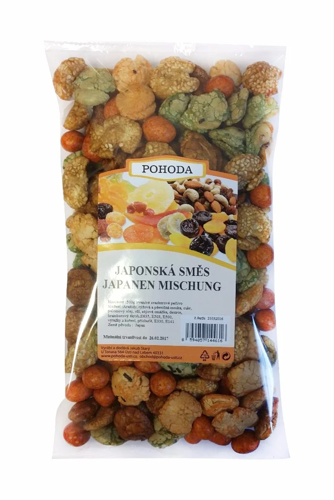 500 g Japonská zmes s orieškami