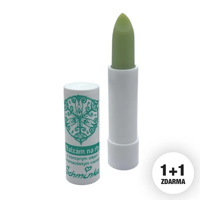 2 x 4,5 g Vyživujúci vegan balzam na pery (konopný olej)
