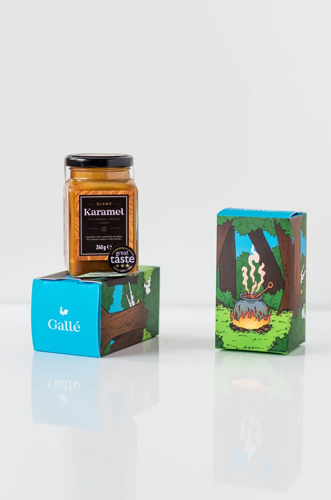 240 g Slovenský slaný karamel svetovej kvality zn. Gallé v darčekovej krabičke