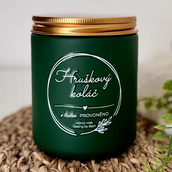 Hruškový koláč - sójová svíčka, 270 ml