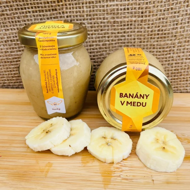 Banány v medu, 180 g