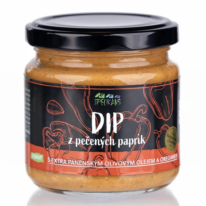 Dip z pečených červených paprik - Jemný, 170 g