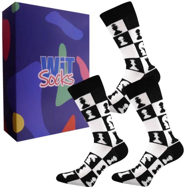Dárkový set ponožek - Šachy