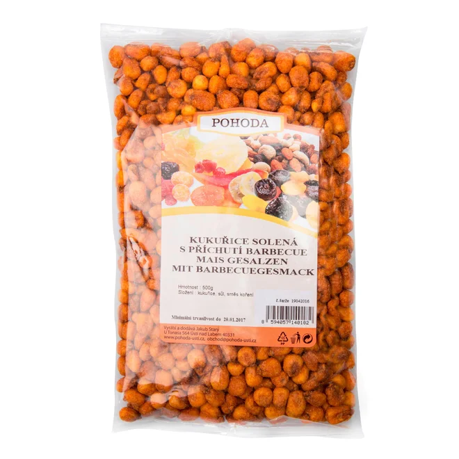 Kukuřice solená s příchutí barbecue, 500 g