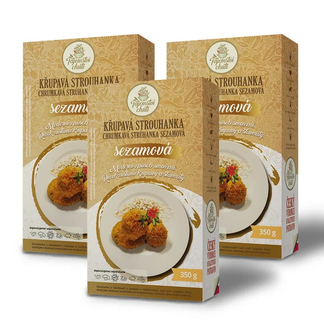 3 x 350 g Strúhanka originálnej receptúry (sezamová)