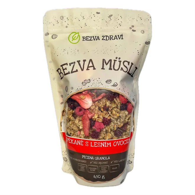 Bezva müsli granola "Spékané s lesním ovocem" (450 g)