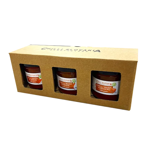 3-dielne Darčekové balenie nátierok MEDIUM Hot Chilli (3 x 100 g)