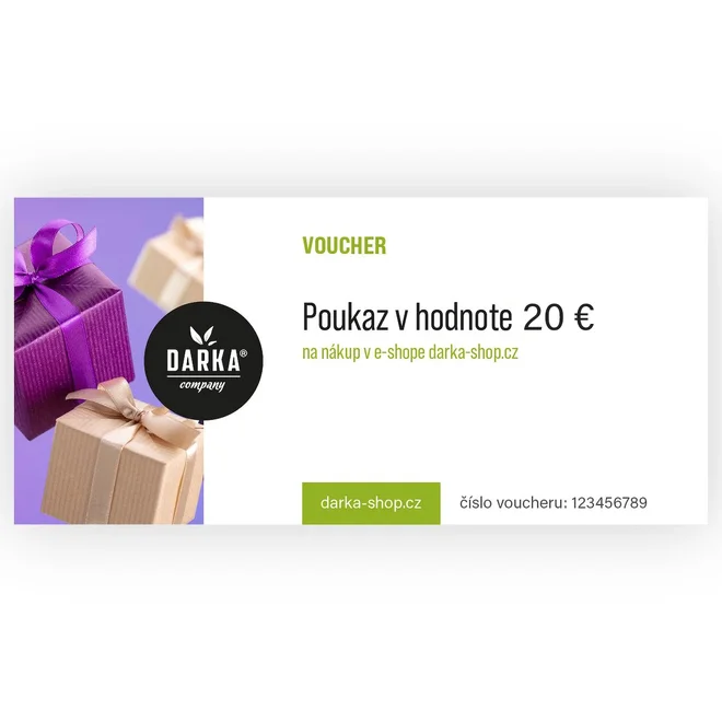 Darčekový poukaz v hodnote 20 €