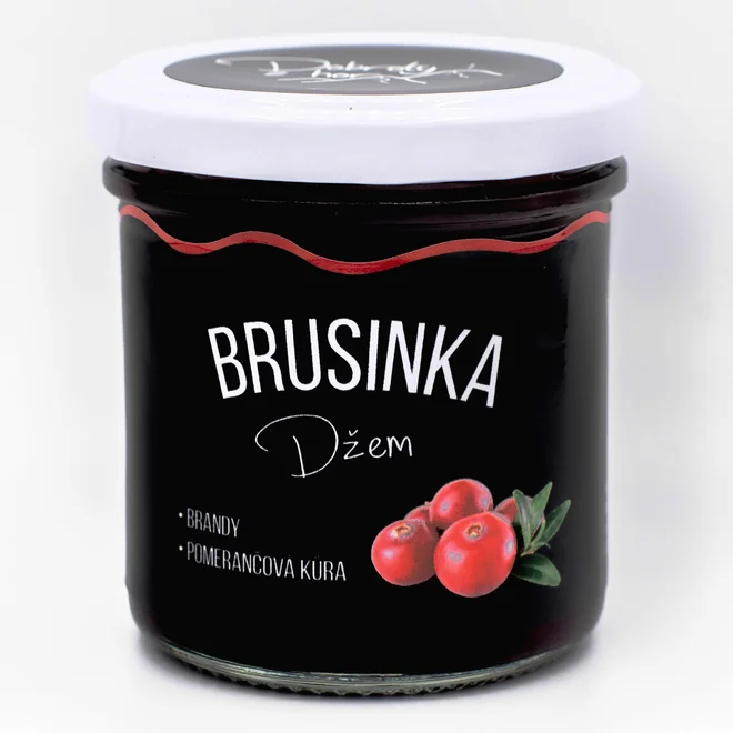 Originálny český džem (brusnica - pomarančová kôra / brandy)
