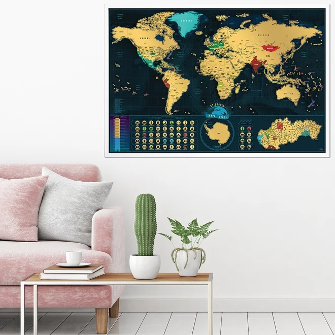Stieracia mapa sveta Deluxe XL (slovenská verzia)