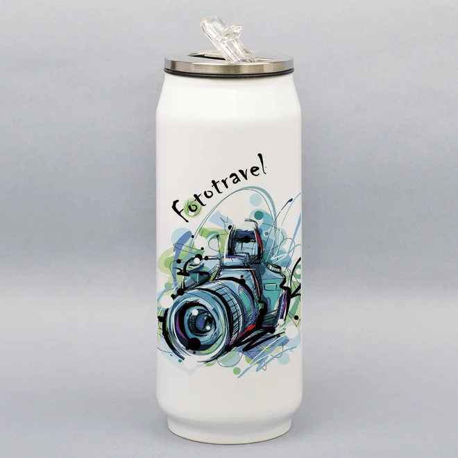 500 ml Turistická termoplechovka "Fototravel"