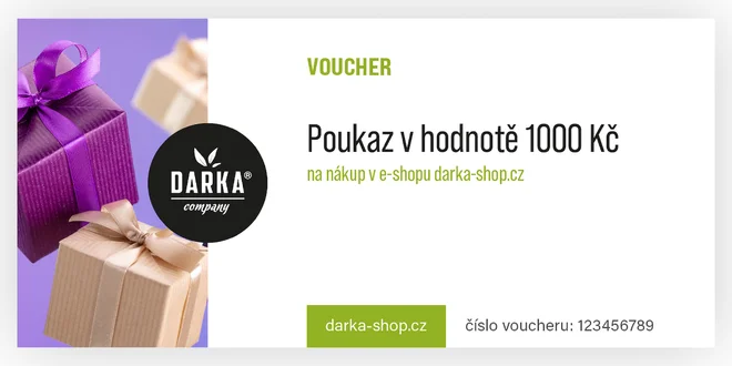 Dárkový poukaz v hodnotě 1000 Kč
