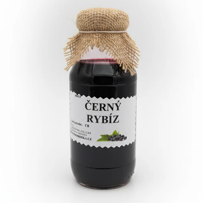 300 ml Domáci sirup českej výroby (čierne ríbezle)