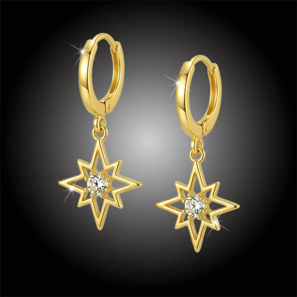 Pozlacené náušnice La Diamantina Nova Gold