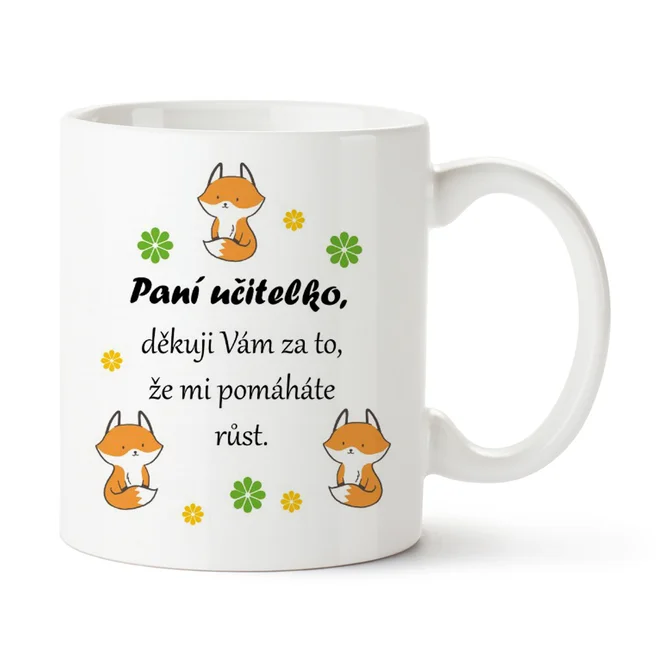Paní učitelko, děkuji - lištičky