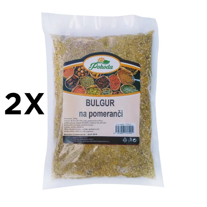 2 x 500 g Bulgur (na pomaranči)
