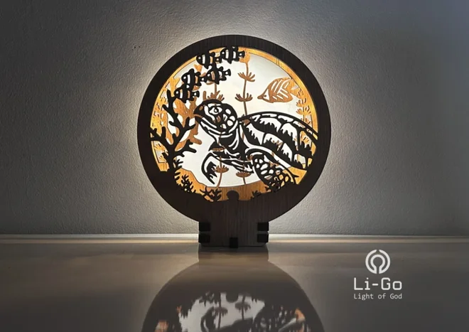 Obrazová lampa "Korytnačka"
