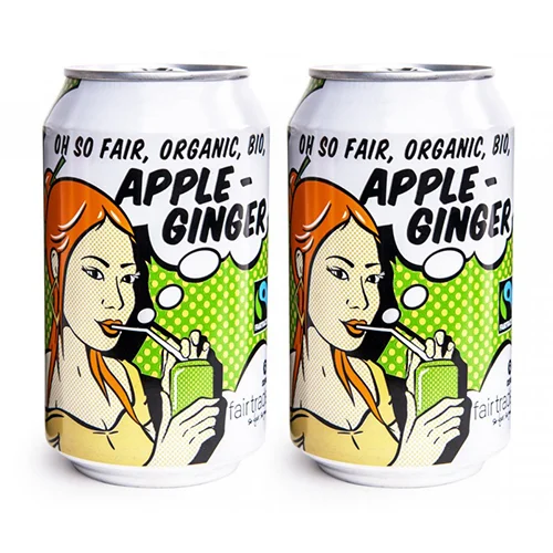 2x bio fair trade limonáda – jablko a zázvor