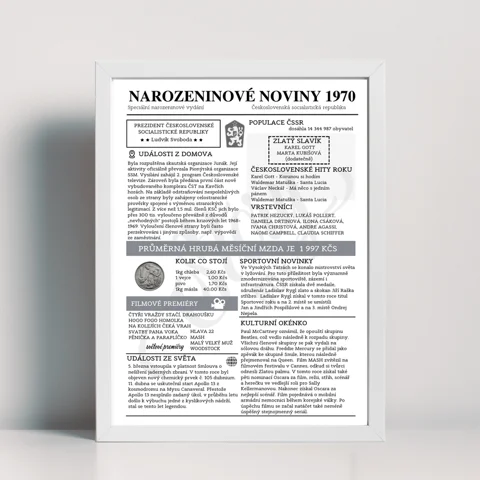 Narozeninové noviny 1970