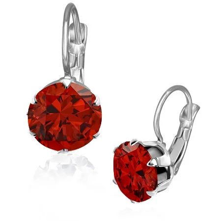 Náušnice se dvěma krystaly Swarovski Elements - Claris - 8 mm