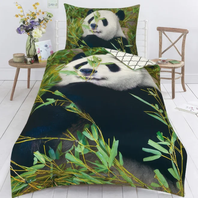 Bavlněné povlečení 3D Panda