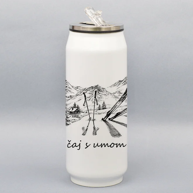 500 ml Turistická termoplechovka "Čaj s umom"