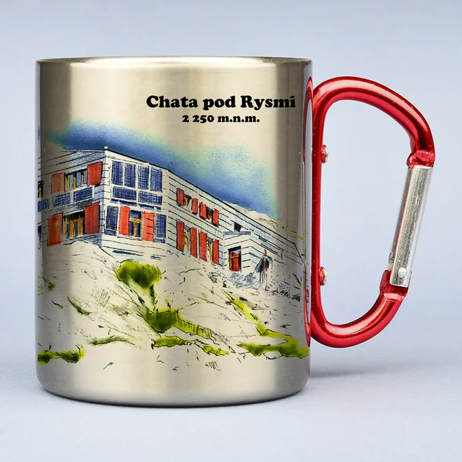 300 ml Turistický nerezový termohrnček "Chata pod Rysmi"