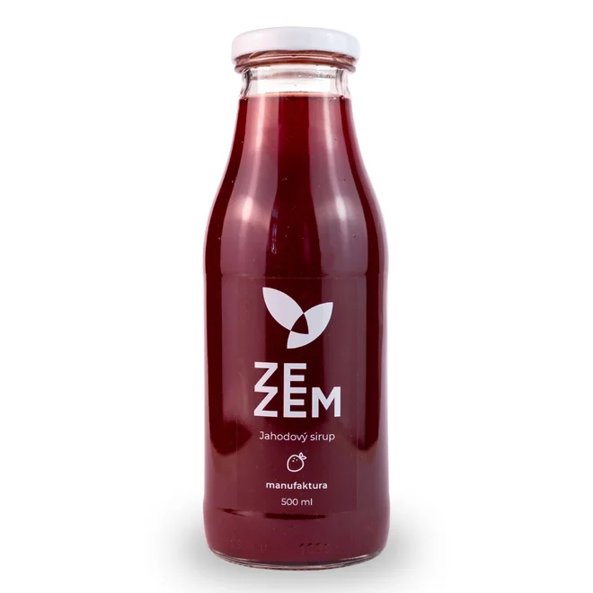 Jahodový sirup, 500 ml
