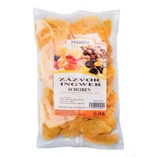 Zázvor plátky, 500 g