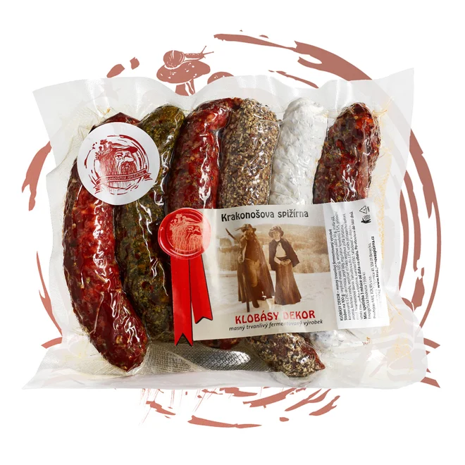 6 sušených klobás (6x cca 100 g)