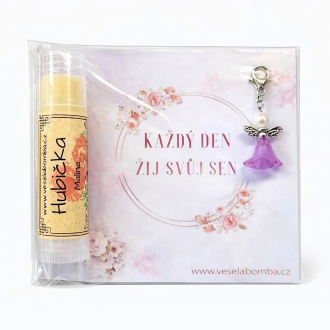 4,5 ml Balzam na pery s príveskom "Každý deň ži svoj sen"