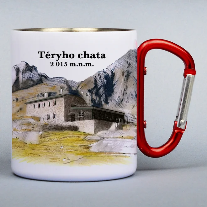 300 ml Turistický nerezový termohrnček "Téryho chata"