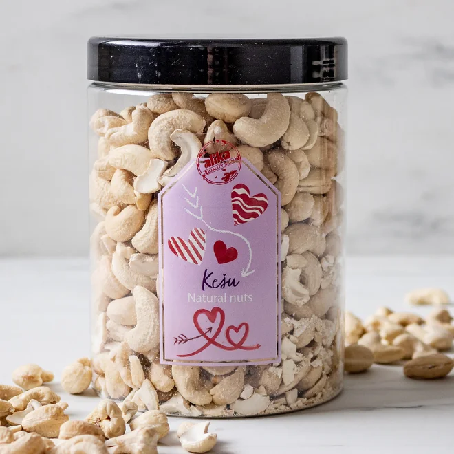 Kešu ořechy natural, 550 g