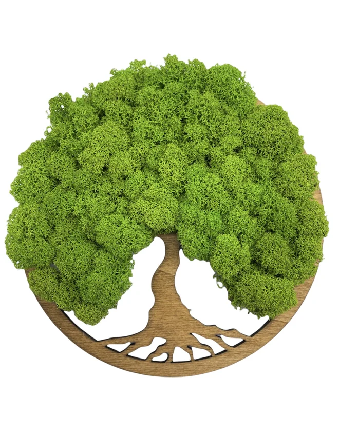 Machový obraz Simple Walnut "Strom života" (20 cm)
