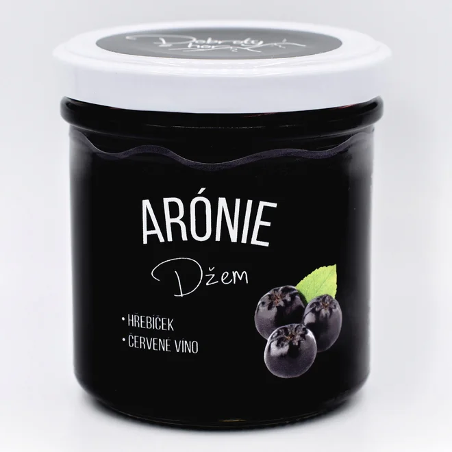 Originálny český džem (arónia - červené víno / klinčeky)