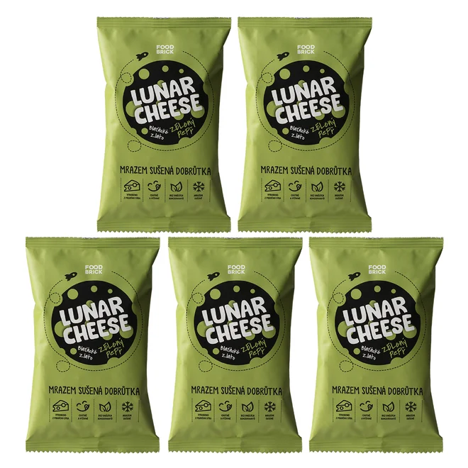 Lunar Cheese - zelený pepř (5x 25 g)