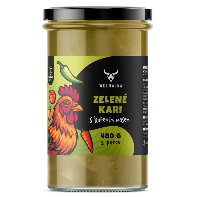 Zelené kari s kuřecím masem