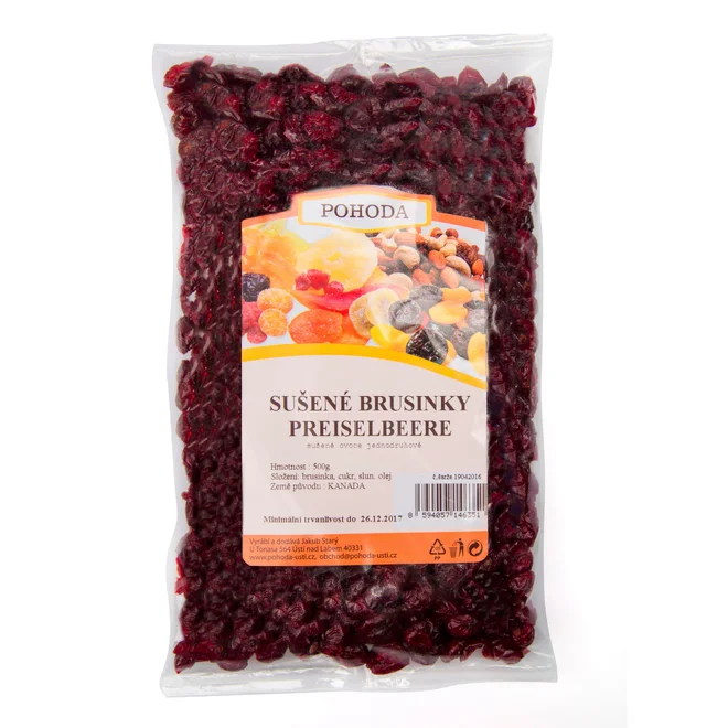 Brusinky (klikva velkoplodá), 500 g