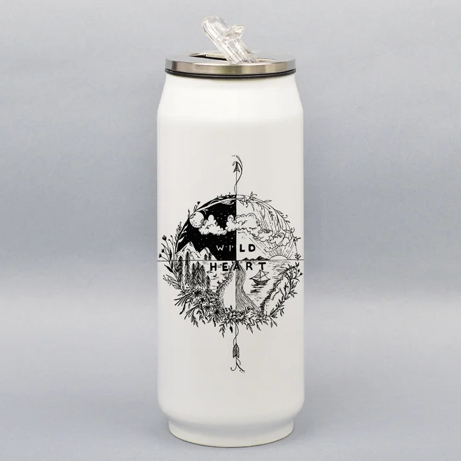 500 ml Turistická termoplechovka "Wild heart"