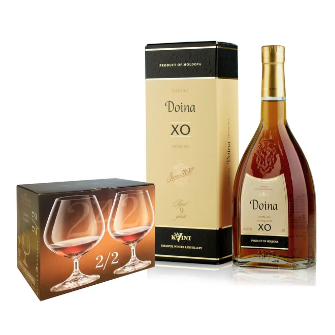 Brandy Kvint Doina 9Y a 2 skleničky