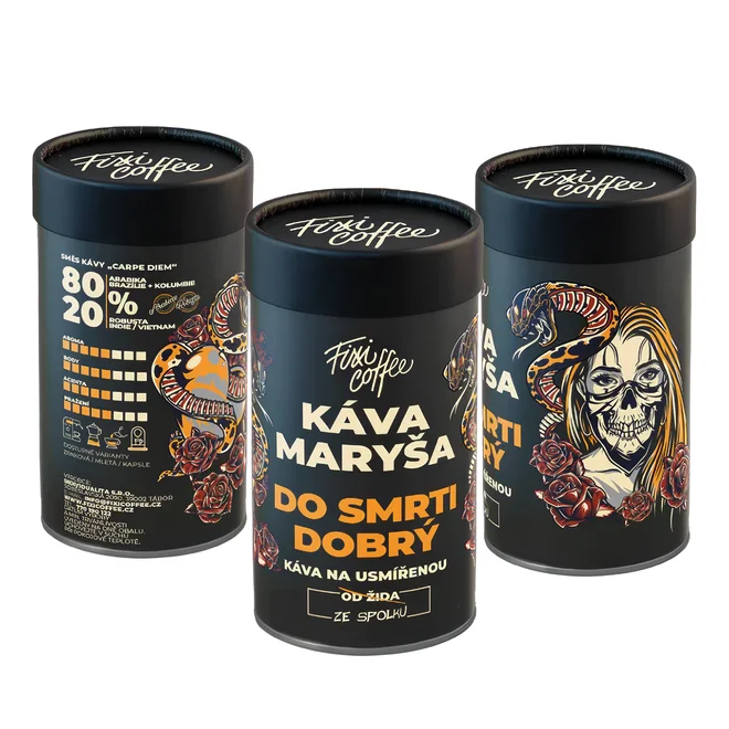 Káva z českej pražiarne "Do smrti dobrý" (balenie: tubus)