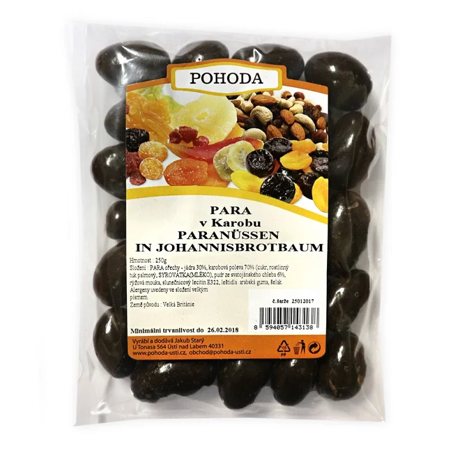 Para jádra v karobu - 250 g