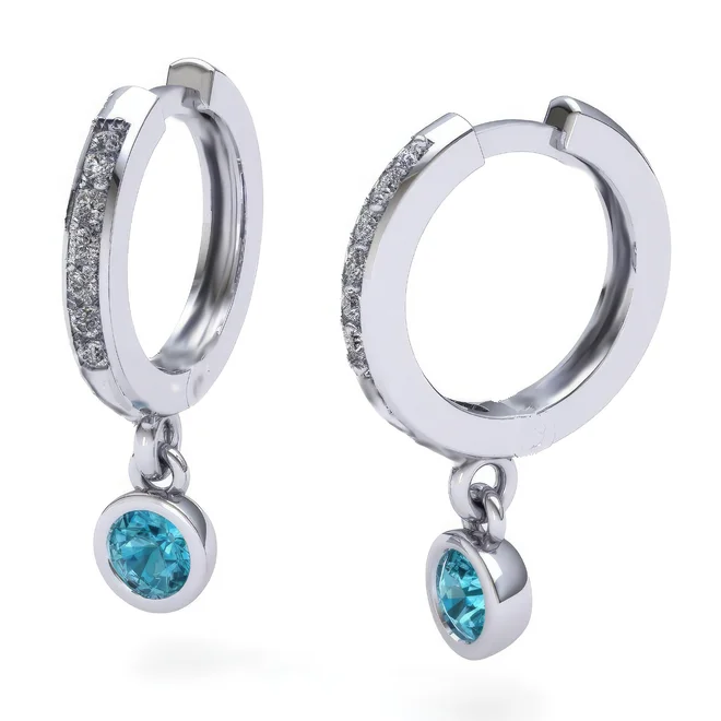 Náušnice s krystalky Elements - Zirconia