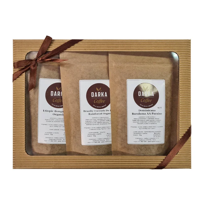 4 x 50 g Kávové degustačné menu "Organic"